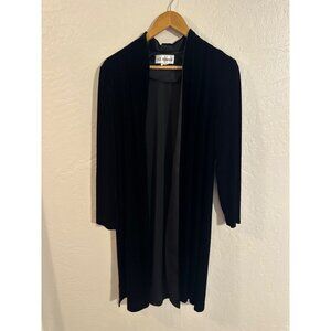 Black Velvet Whimsigoth Open Cardigan Duster Sweater